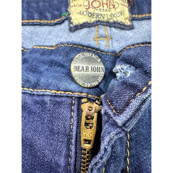 Dear John Blaire High Rise Straight 5-Pocket Blue Jeans Med Wash Women Size 28 - Picture 10 of 12